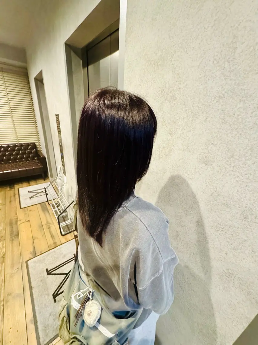 カラー レッドカラー 田中 らん🎀のヘアスタイル