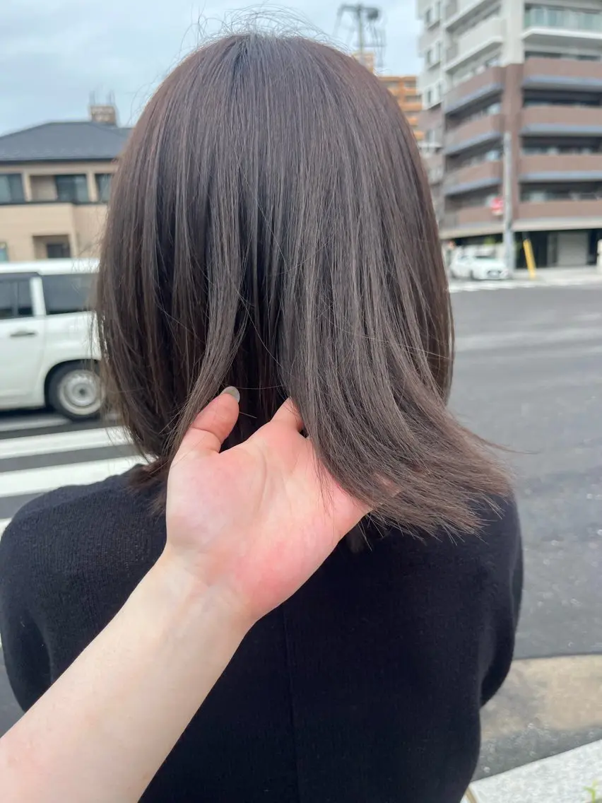 ミディアム カラー 透明感カラー グレージュ ヘアカラー トリートメント ヘッドスパ 🫧鈴木ちゃん🫧 似合わせ×個性のヘアスタイル
