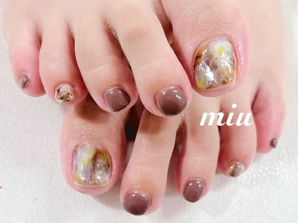 ネイル フットネイル miu nail 🐾mihoのネイルデザイン