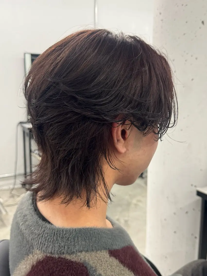 カラー メンズ カット 岩佐 柚太のヘアスタイル