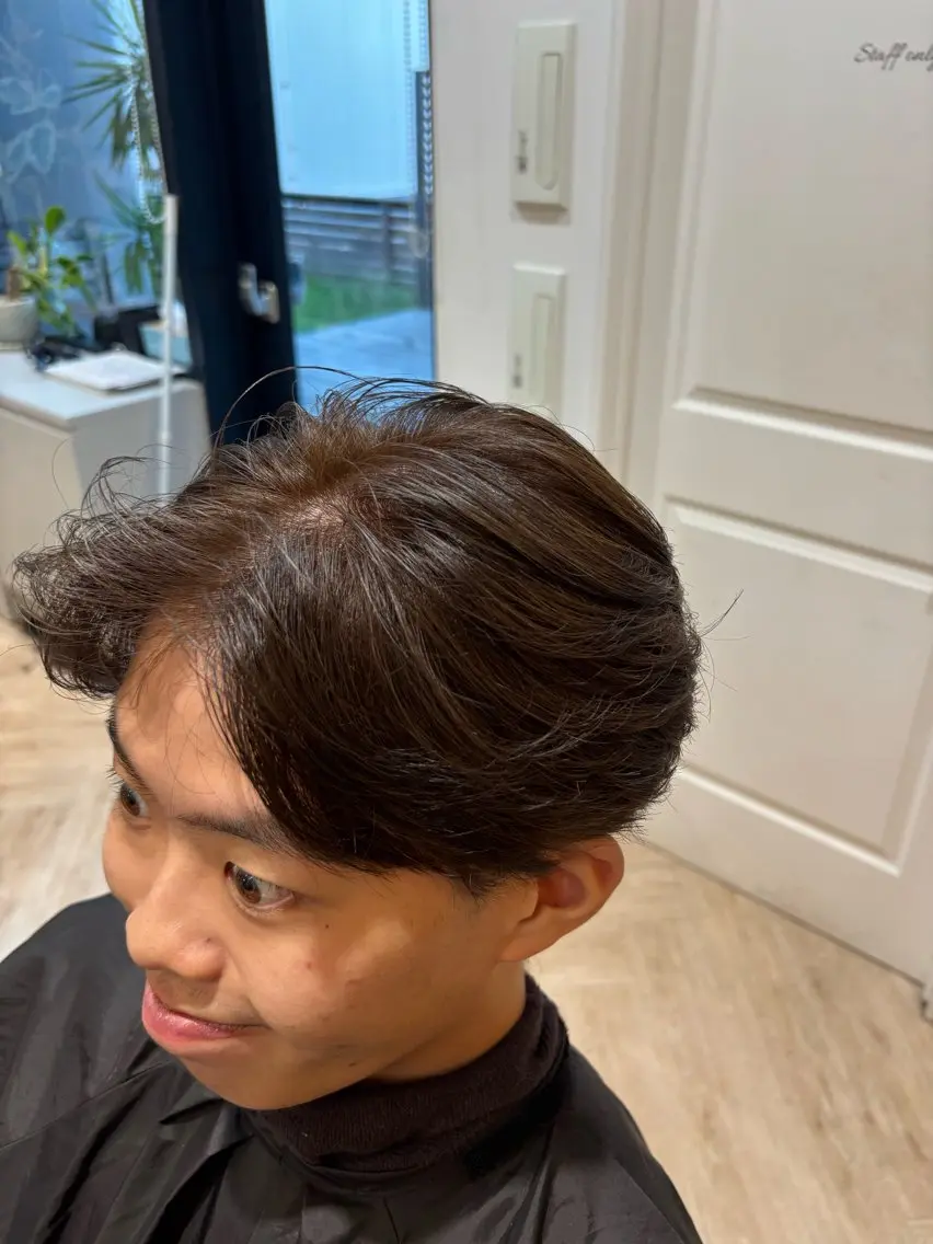 カラー メンズ 村上 斗玖亜のヘアスタイル