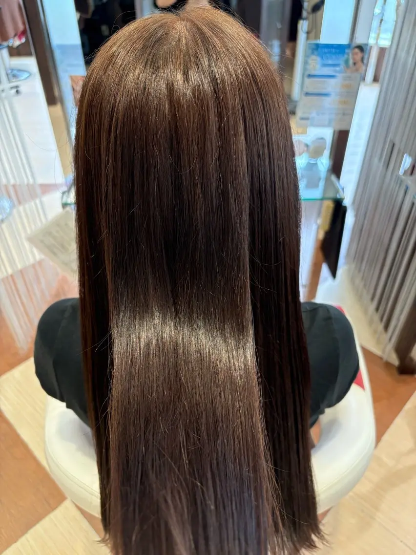 ロング EARTH水沢店 さとうせいなのヘアスタイル