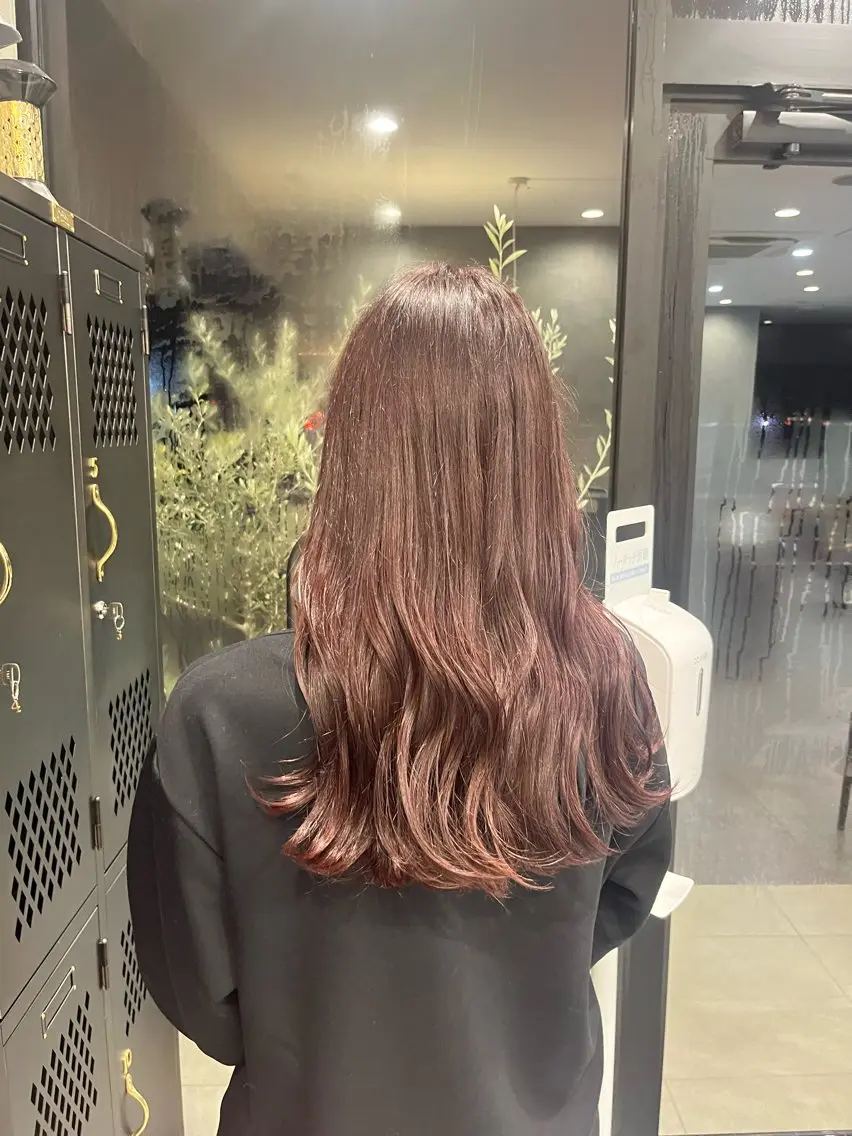 カラー 心美/ブリーチなし 透明感カラーのヘアスタイル