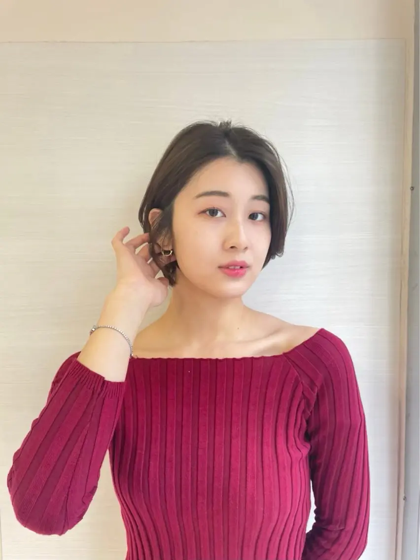 ショート カラー ヘアカラー 沢井涼人 ✂︎ 艶髪のヘアスタイル