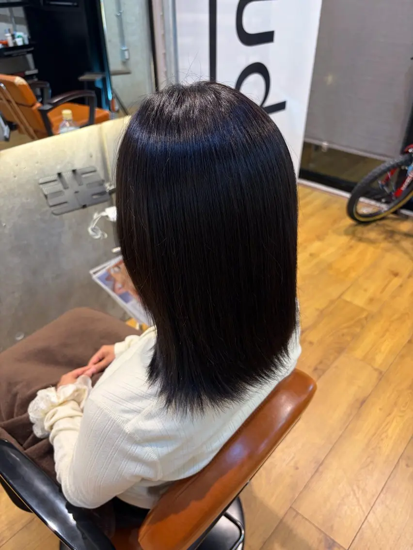 ミディアム ヘアカラー 岡本 蓮央のヘアスタイル