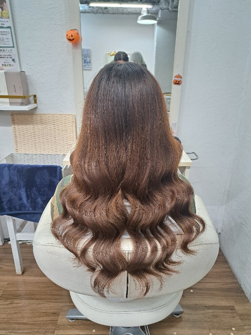 ロング カラー エクステ エクステ GLOSS心斎橋🌹 はるなのヘアスタイル