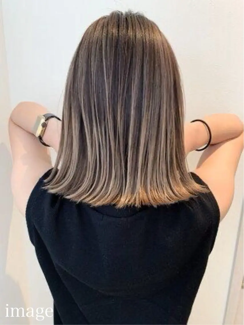 ミディアム カラー パーマ ヘアアレンジ メンズ メンズバレイヤージュ メンズブリーチ バレイヤージュ ブリーチ ケアブリーチ カット ヘアカラー トリートメント 2ヶ月も綺麗に /星野六三四のヘアスタイル
