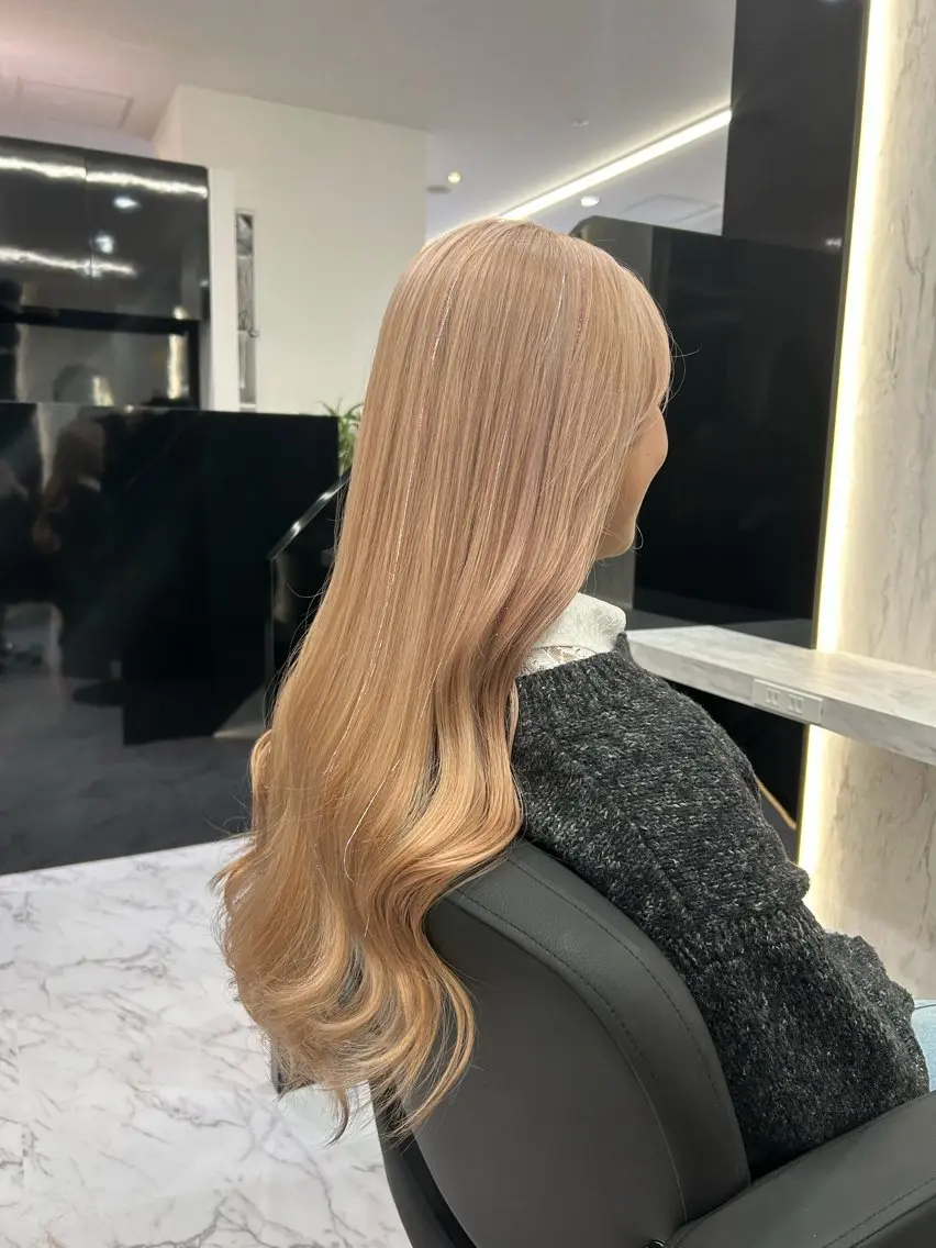 ロング カラー カット ヘアカラー パーマ 縮毛矯正 トリートメント ヘッドスパ 片山美穂 心斎橋・なんばのヘアスタイル