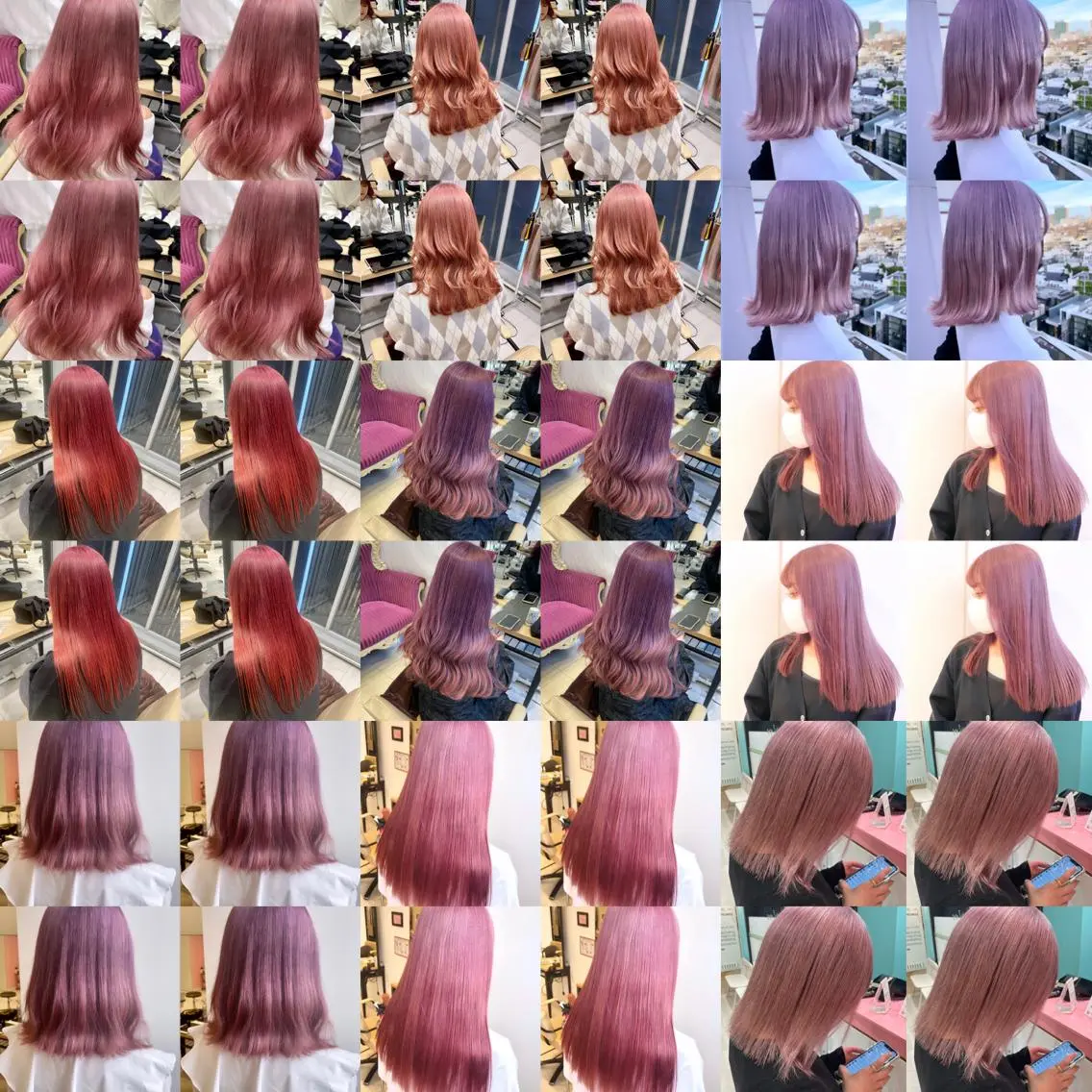 ミディアム カラー 髪質改善ストレート 韓国風レイヤー池袋のヘアスタイル