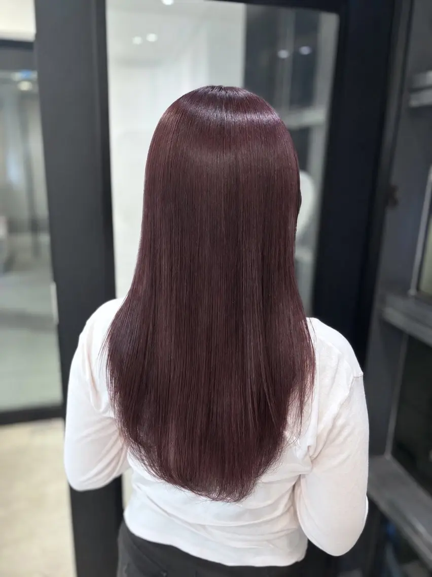 ロング 末政 李椛のヘアスタイル