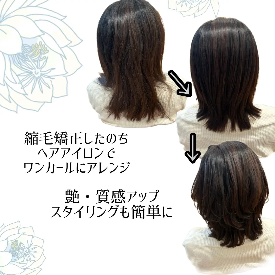 ミディアム パーマ ヘアアレンジ Ｎao （ﾅｫ）のヘアスタイル