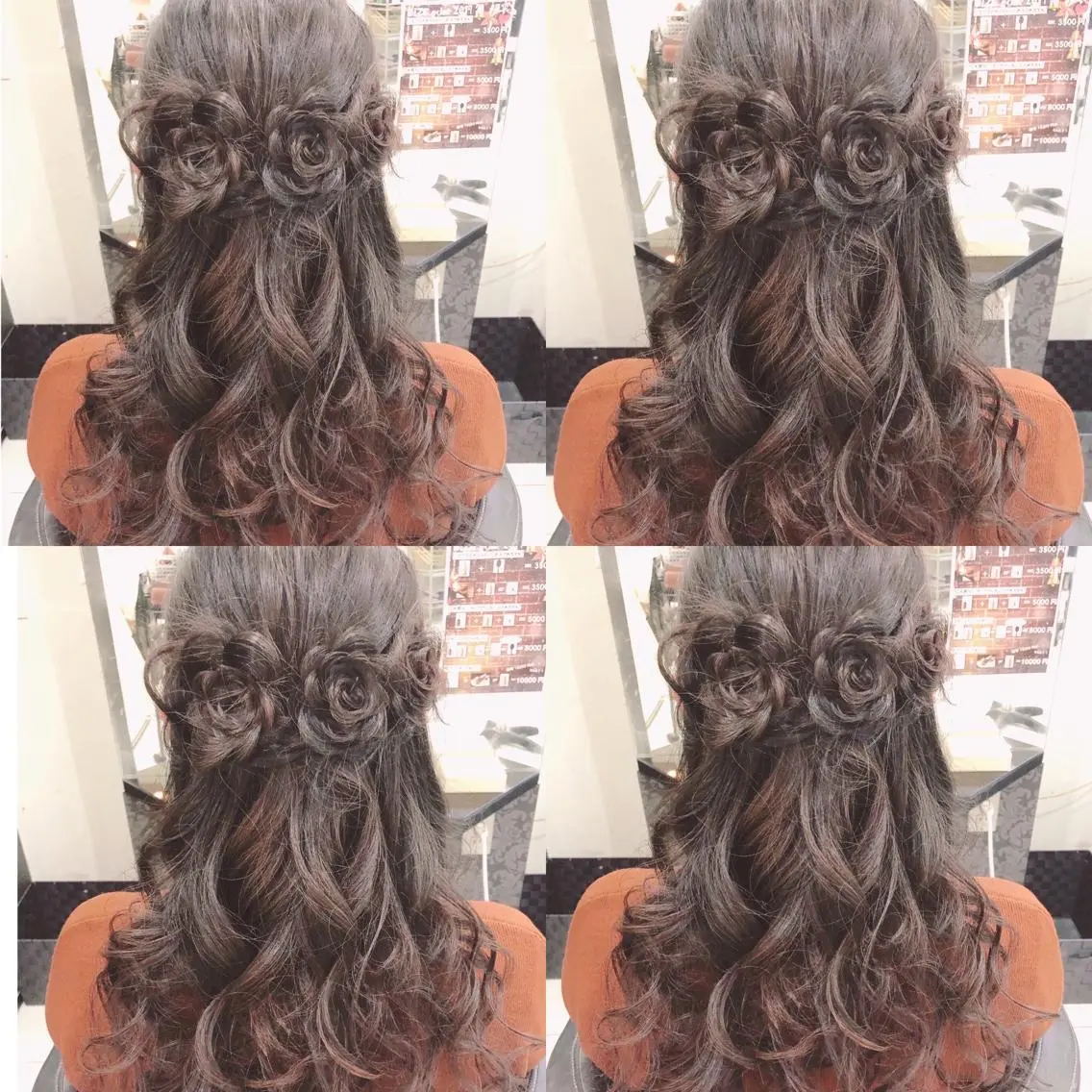 セミロング ヘアアレンジ ハーフアップ ヘアセット 🌷MAYU 🌷のヘアスタイル