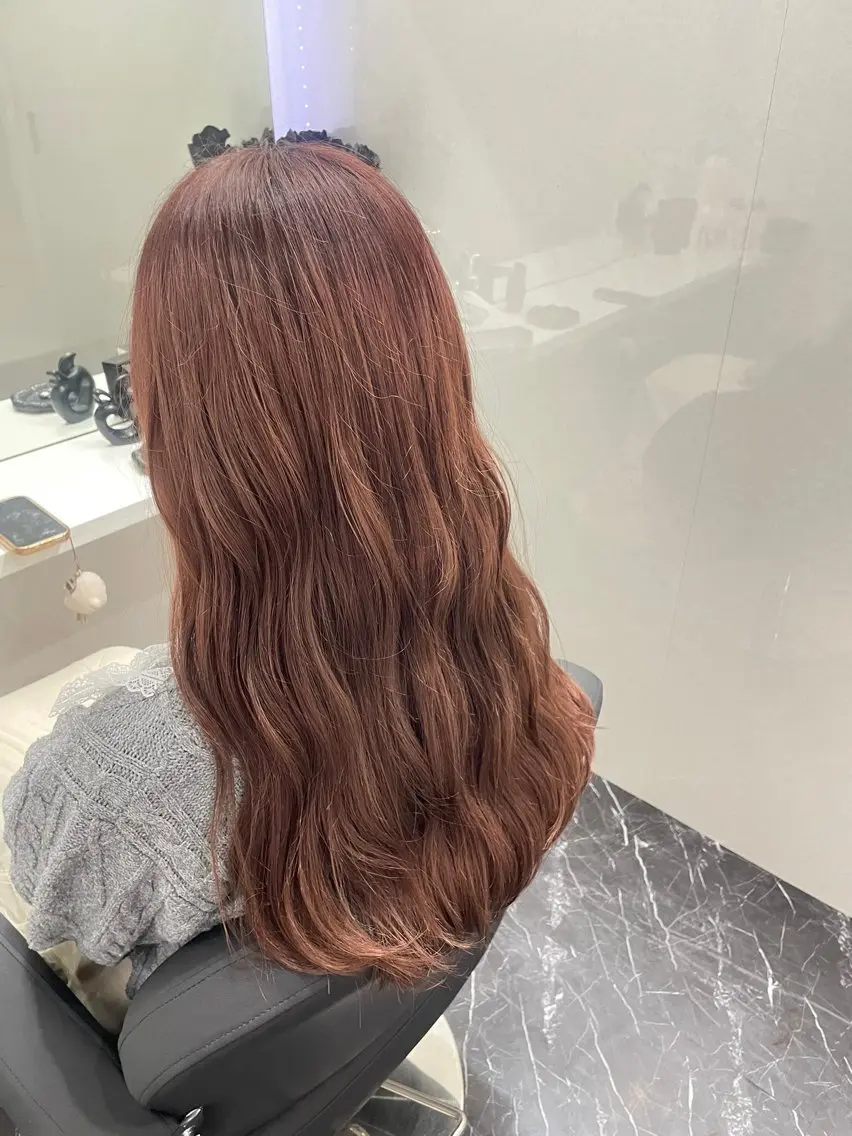 ロング カラー ベージュカラー グレージュ ミルクティーベージュ オリーブベージュ オリーブグレージュ Blue/博多/ 水口莉沙のヘアスタイル