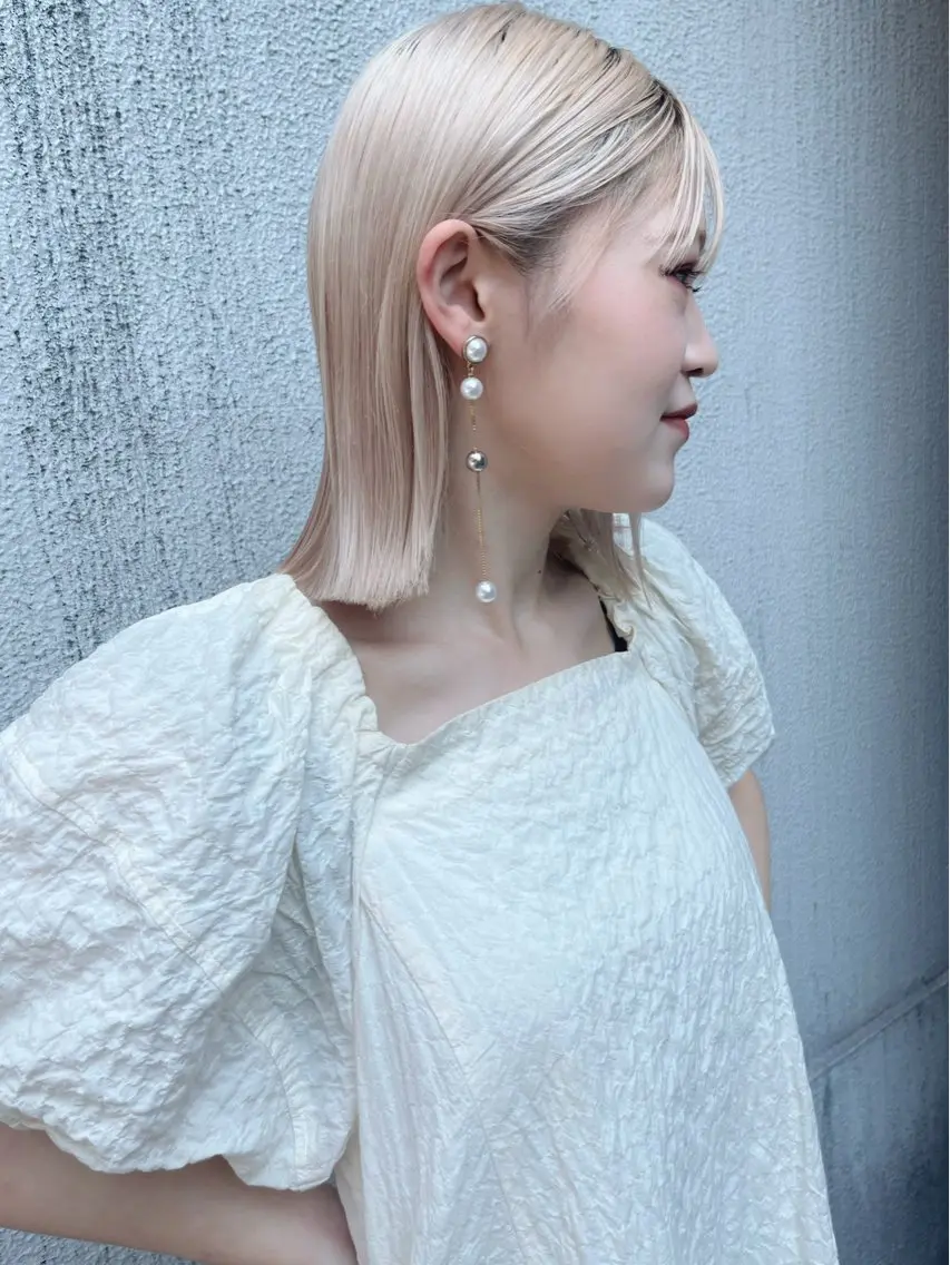 ミディアム ボブ 外国人風カラー 田畑 優希のヘアスタイル
