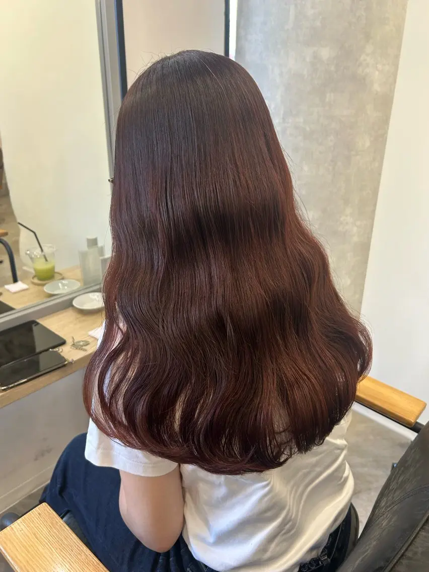 ロング カラー カット ヘアカラー トリートメント otoha✳︎ くすみ艶カラーのヘアスタイル