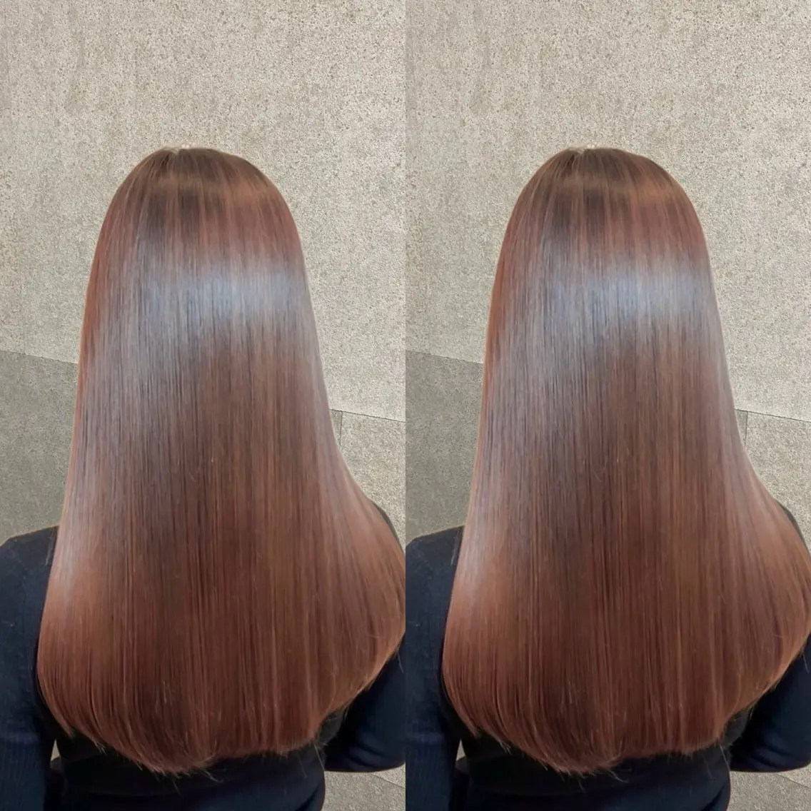 カット+美髪矯正+髪質改善カラー+トリートメントの写真