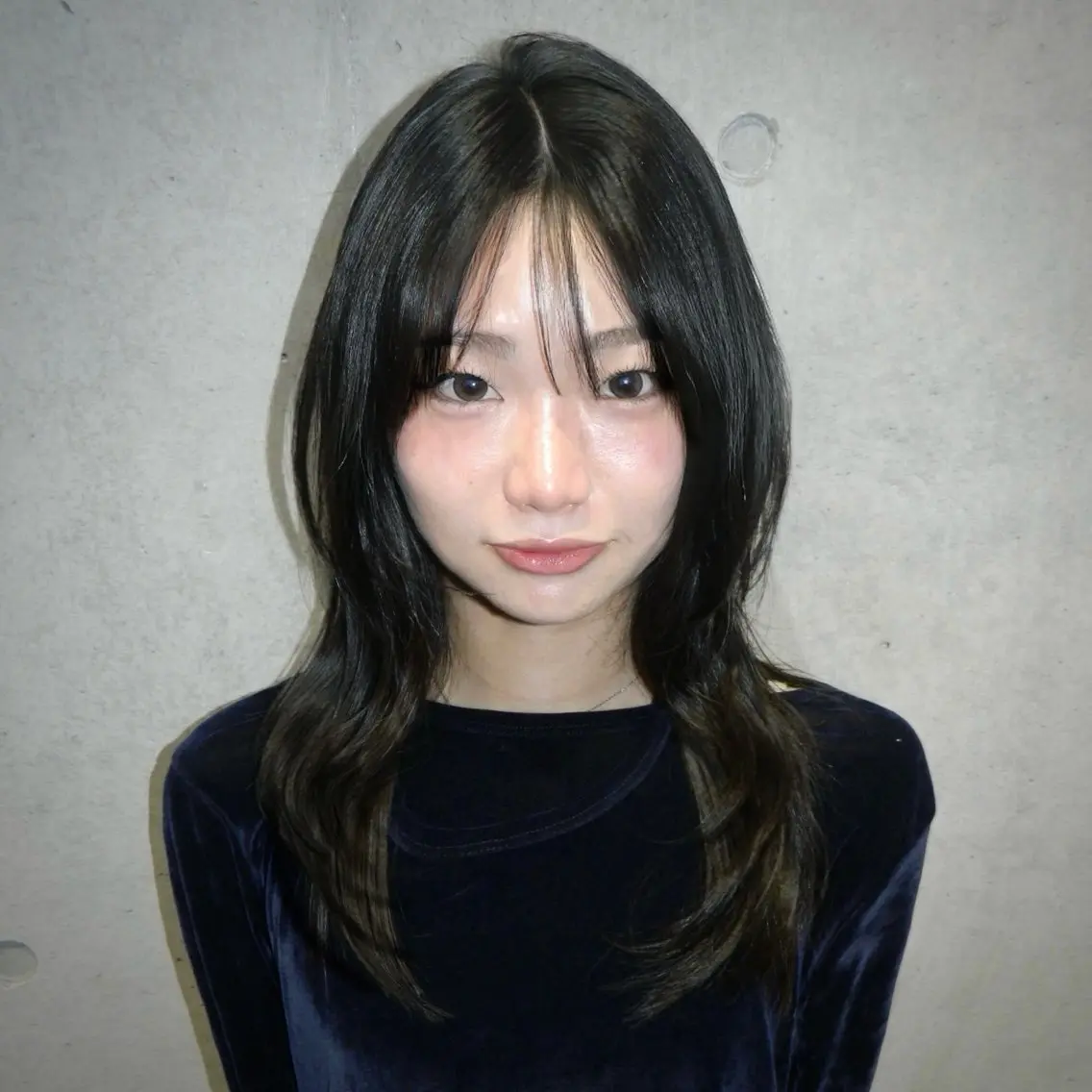 ミディアム カラー ハッシュカット カット ヘアカラー トリートメント 透明感/レイヤー/ sakura🪽のヘアスタイル
