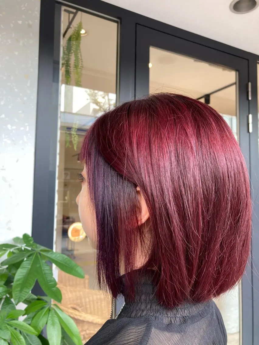 ショート ヘアカラー ツヤカラー3850 まいのヘアスタイル