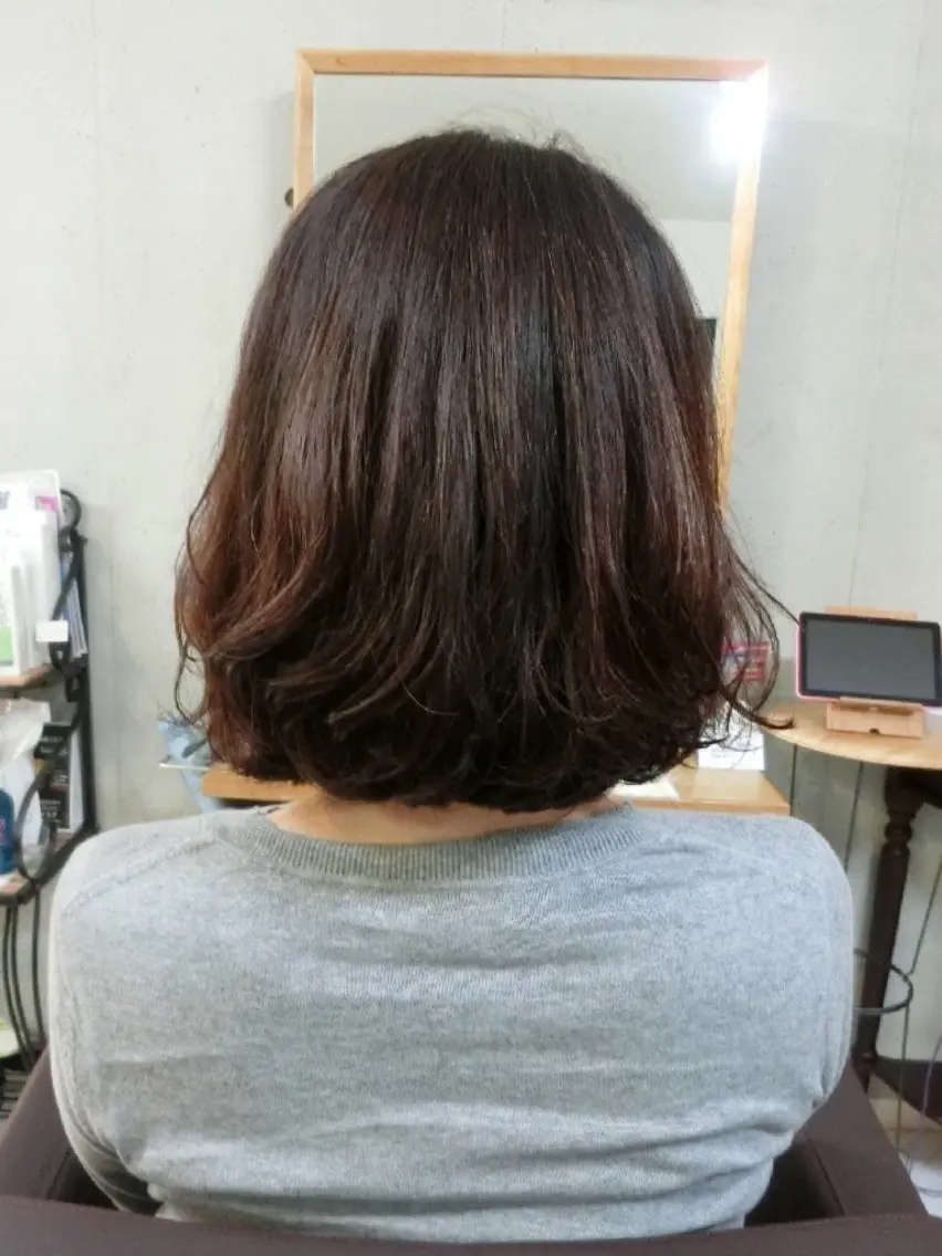 パーマ カット 縮毛矯正 nao 艶カラー・髪質改善のヘアスタイル