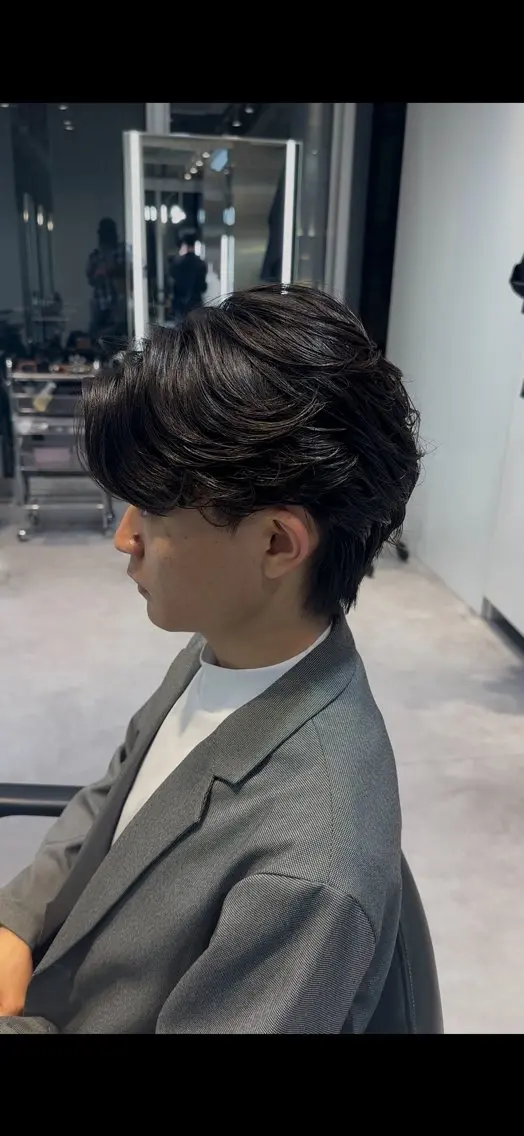 ショート パーマ メンズ メンズパーマ ニュアンスパーマ 似合わせパーマ🔥 河浪  大智のヘアスタイル