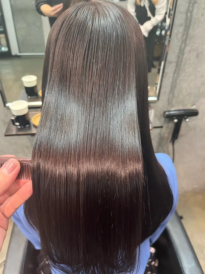 セミロング カラー アクアカラー 髪質改善 トリートメント 髪質改善✨艶髪✨ 古寺隆佑のヘアスタイル