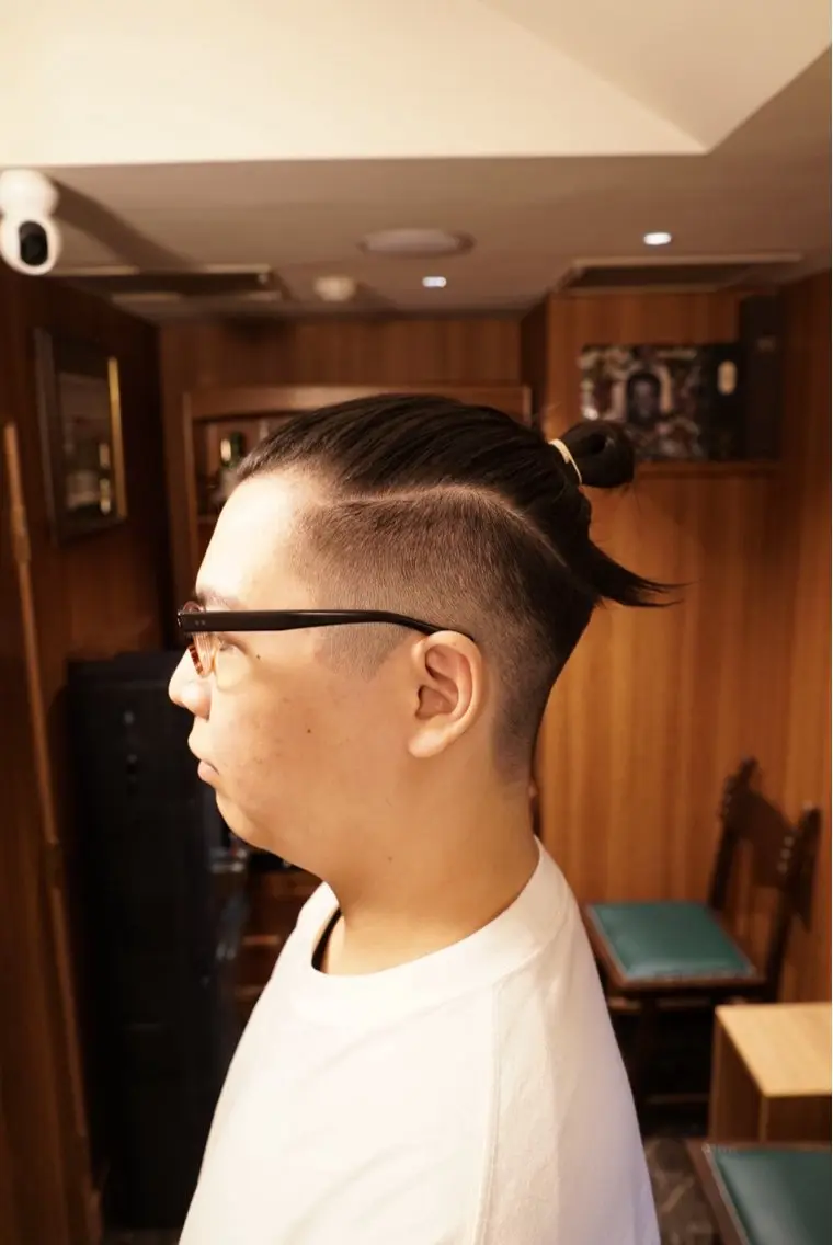 ショート メンズ フェードカット マンバンヘア カット メンズショート/ 木下拓海のヘアスタイル