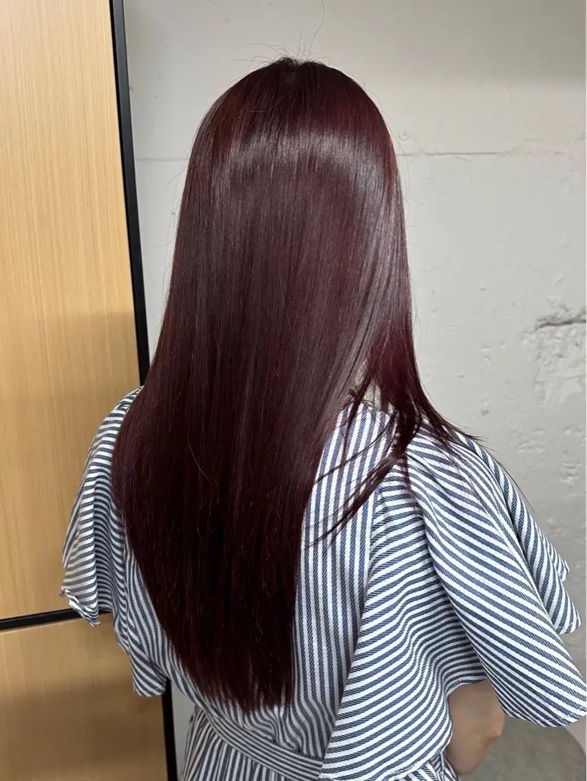 🉐💗まるで髪質改善💗🌟髪質再整カラー+エアンス4ステップトリートメント🌟¥15400の写真