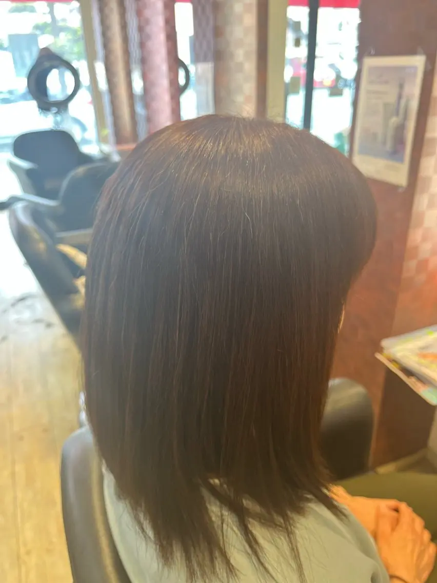 セミロング カラー ブラウンカラー 織田 英之のヘアスタイル