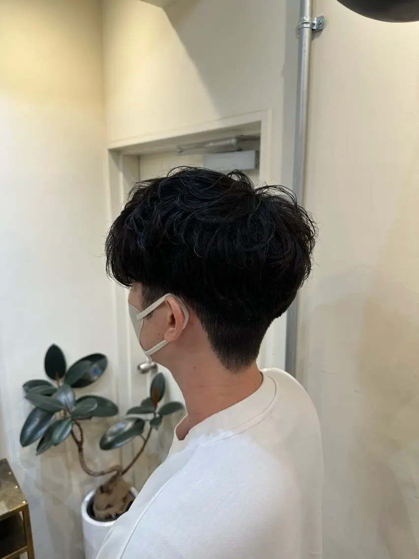 メンズ マッシュ メンズパーマ カット YUU Belle 新宿のヘアスタイル