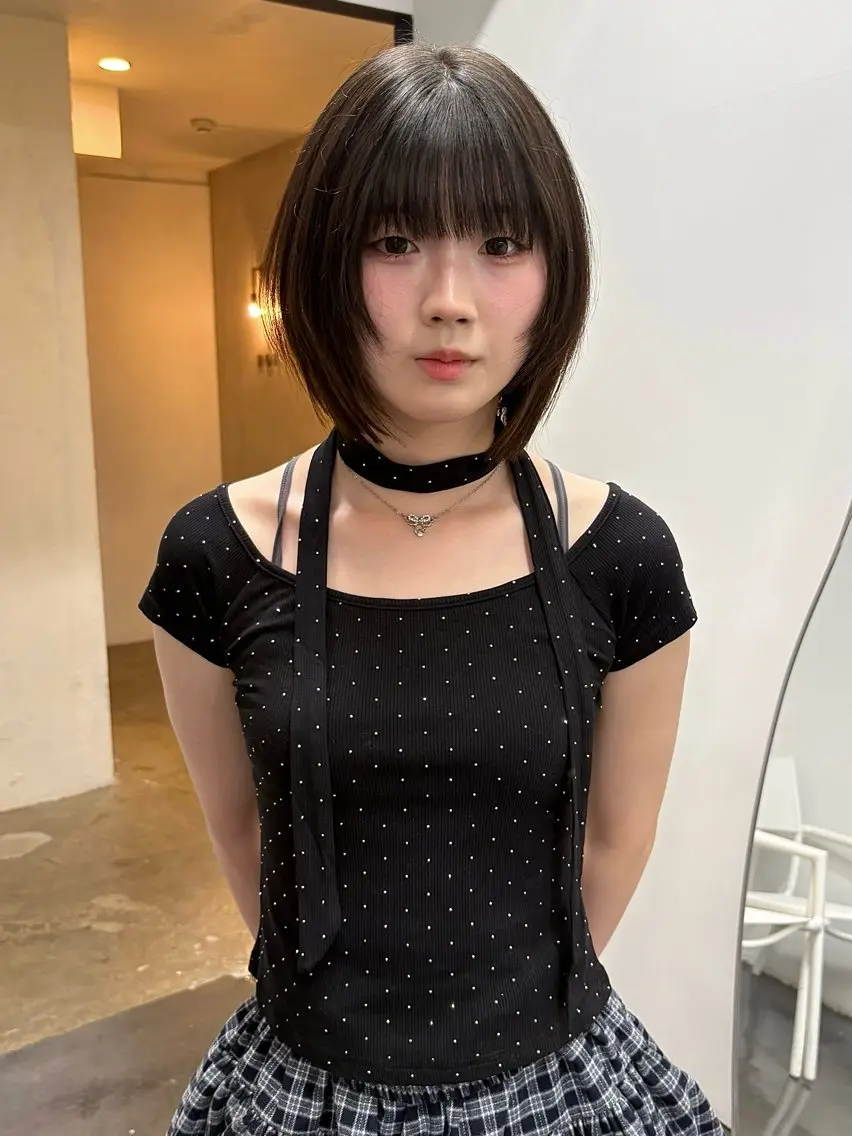 ショート ボブ 杉原 駿亮のヘアスタイル