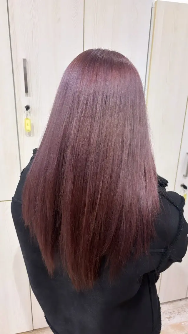 セミロング カラー ラベンダーカラー ピンクカラー ピンクラベンダー そうや 🐺のヘアスタイル