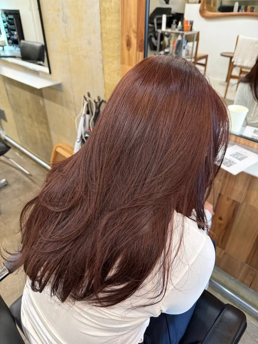 ロング カラー ヘアカラー トリートメント 石井 太陽のヘアスタイル