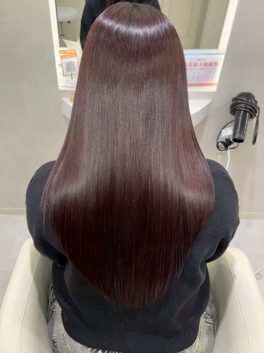 ミディアム カラー ヘアカラー 🎀ブリーチなしカラ ー🎀韓国ヘアのヘアスタイル