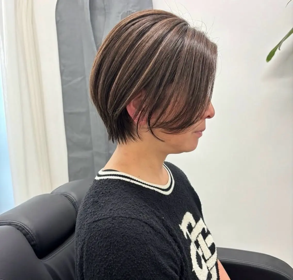 ショート カラー 心斎橋 Bunt@のヘアスタイル