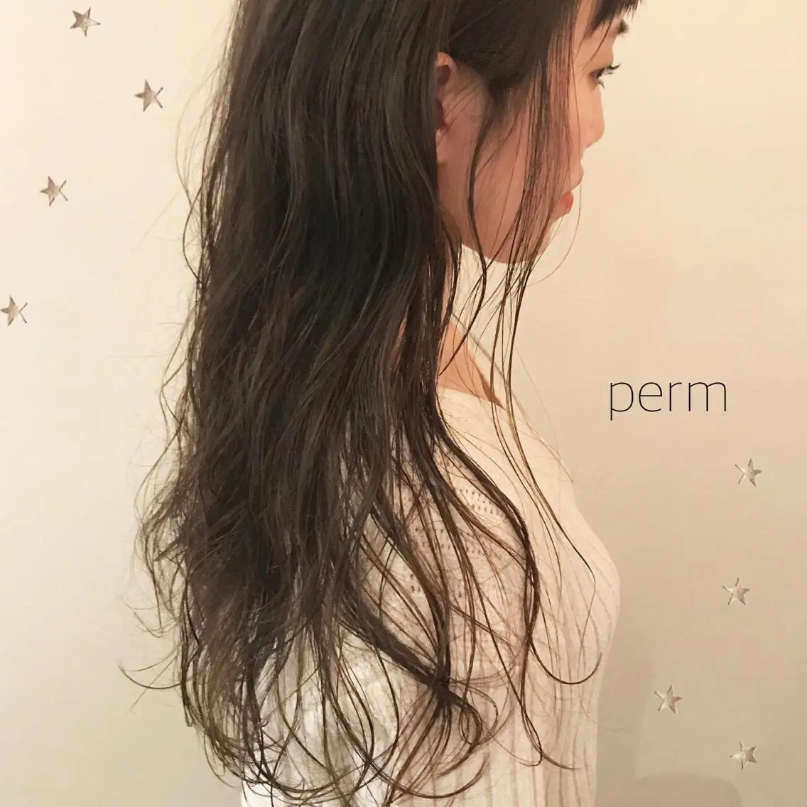 ロング パーマ 市川 千夏のヘアスタイル