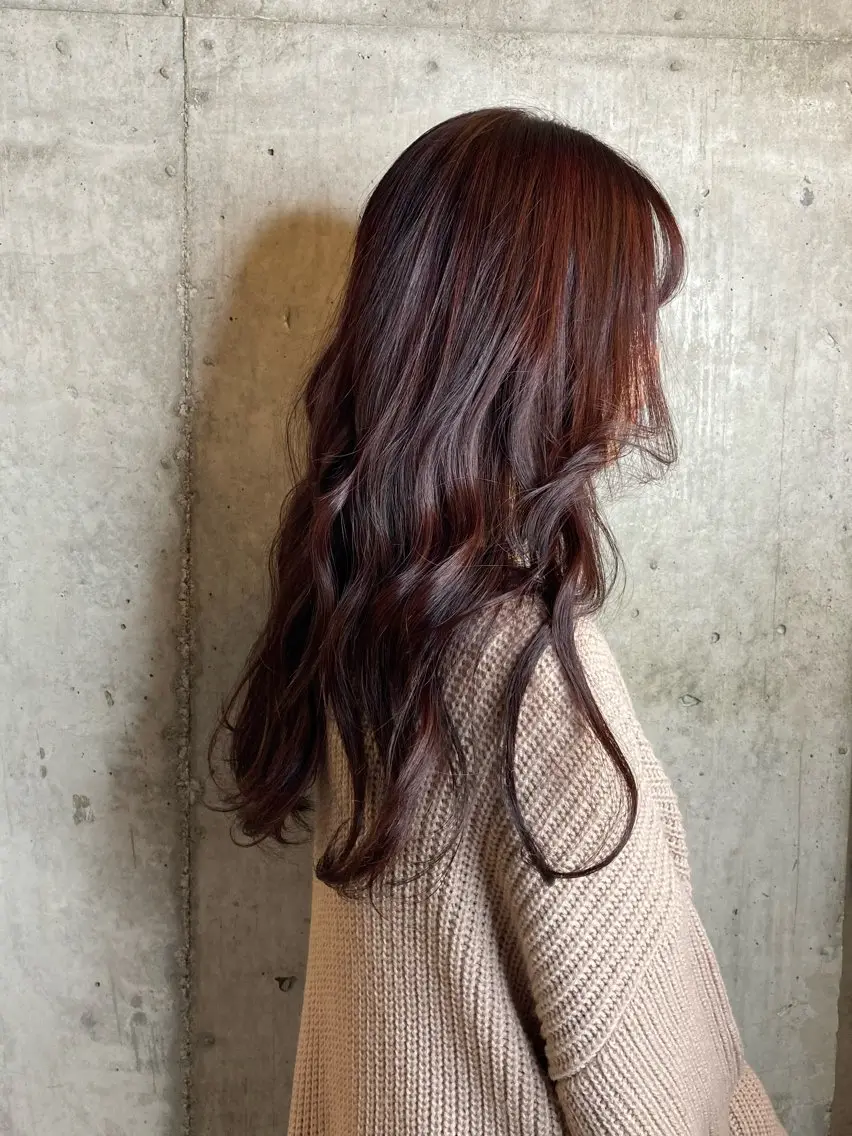 ロング カラー ヘアカラー 横浜美容室/暖色系 michika🌹のヘアスタイル