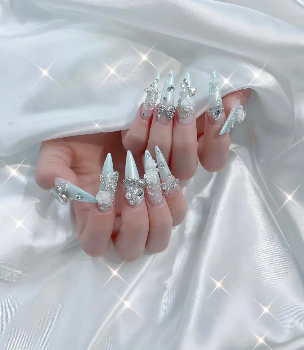 ネイル フラワーネイル 韓国ネイル 持ち込み 春ネイル ワンホンネイル Huyn Nail Shinjyukuのネイルデザイン
