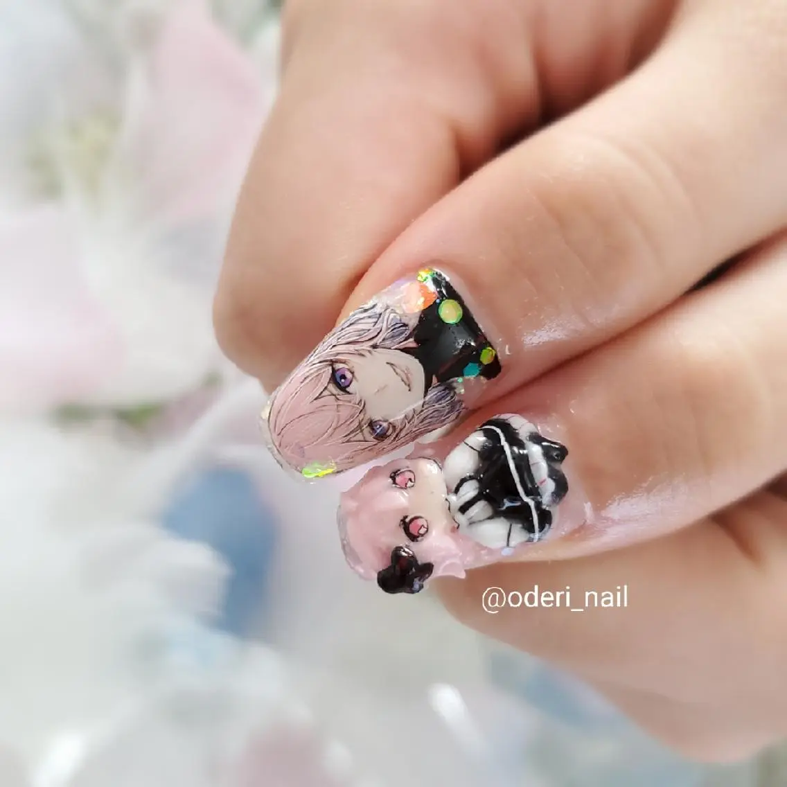 ネイル アートネイル ジェルネイル おで@ oderi_nailのネイルデザイン