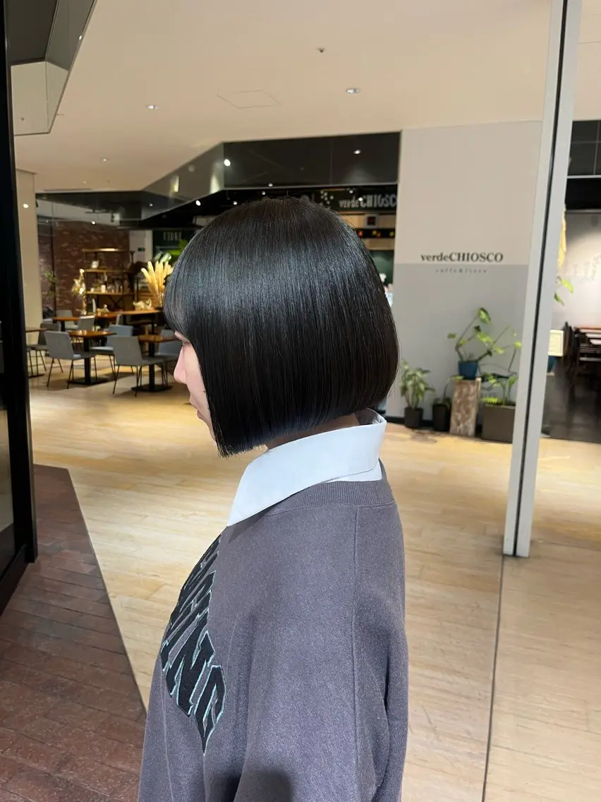 ショート ボブ マンツーマン 縮毛矯正/マユコのヘアスタイル