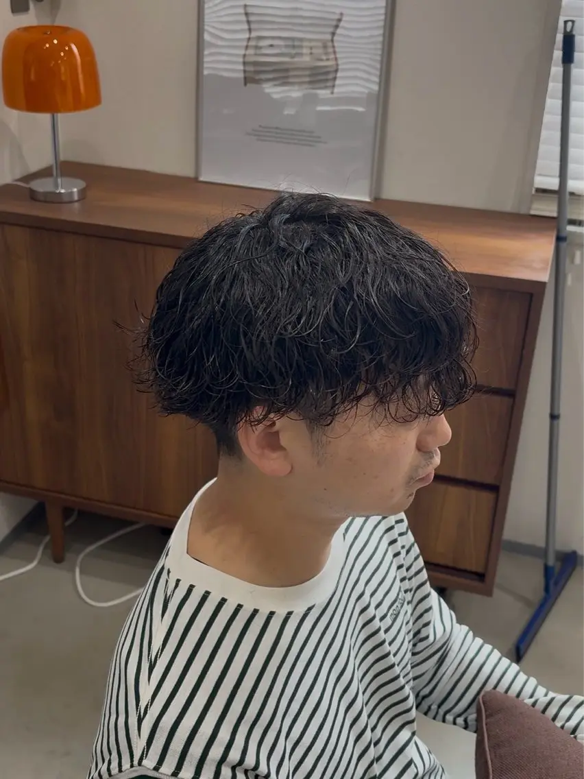 メンズ メンズパーマ 波巻きパーマ カット パーマ メンズパーマ 渡辺将功のヘアスタイル