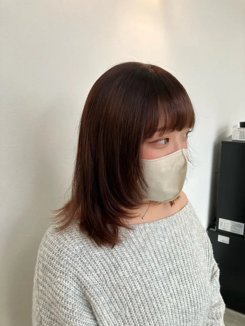 ミディアム SALOWIN高崎店 /湯浅泳作のヘアスタイル