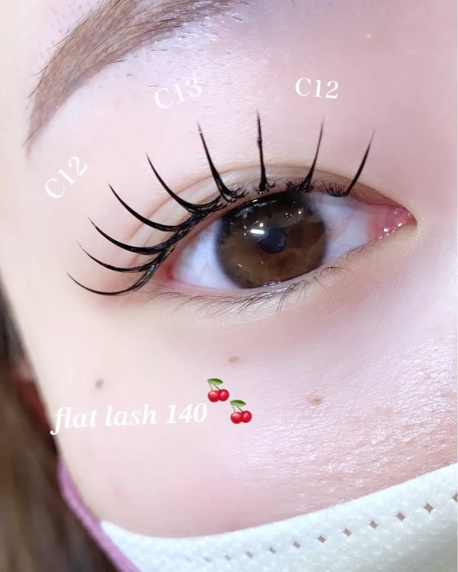 【エクステ】フラットラッシュ120本(¥7000)140本(¥7500)+オフ無料★LDカール、LEDグルー変更🉑の写真