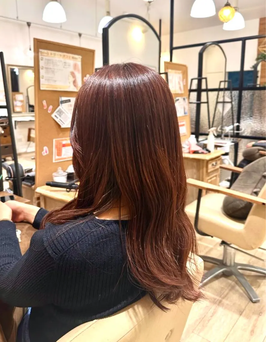 ロング カラー ブラウンカラー カット 【本陣】カット募集 🍒ちぇりー🍒のヘアスタイル