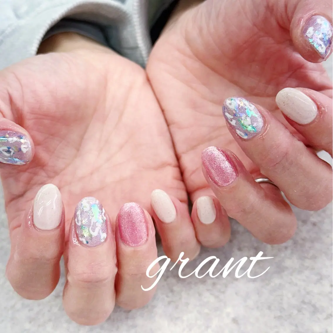 ネイル マグネットネイル nailsalon grantのネイルデザイン