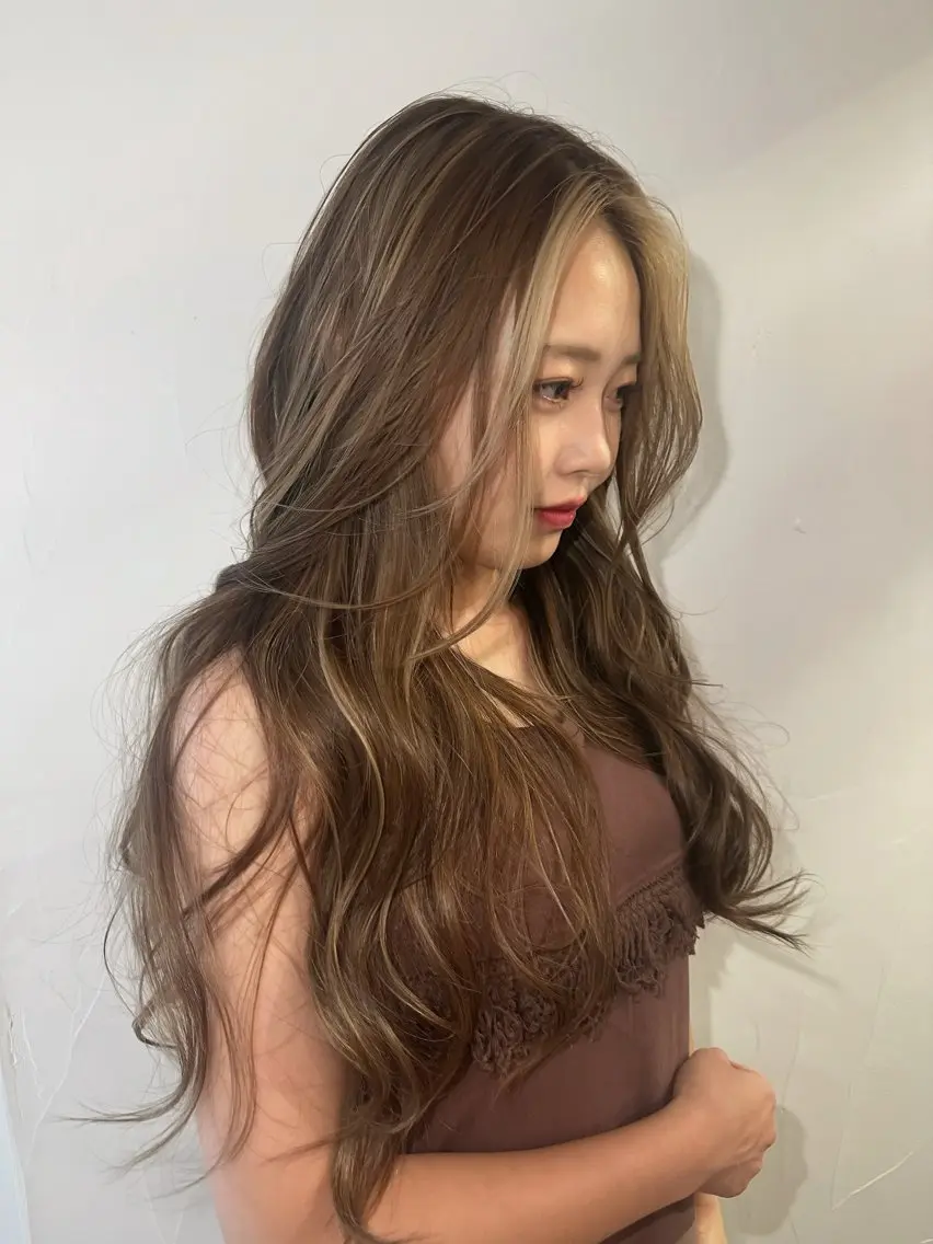 ロング ヘアカラー 愛/한국어◎ Hightone✨のヘアスタイル