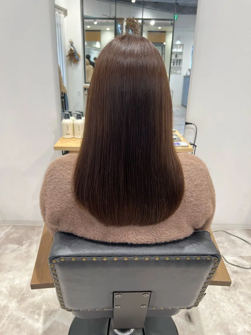 ロング ヘアカラー トリートメント 桂 凛華のヘアスタイル