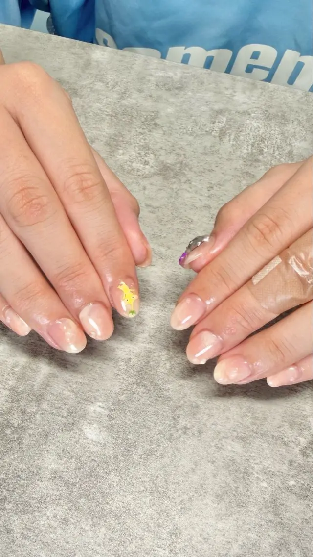 ネイル ハンドネイル ハンドケア shino🌟 痛ネイルのネイルデザイン