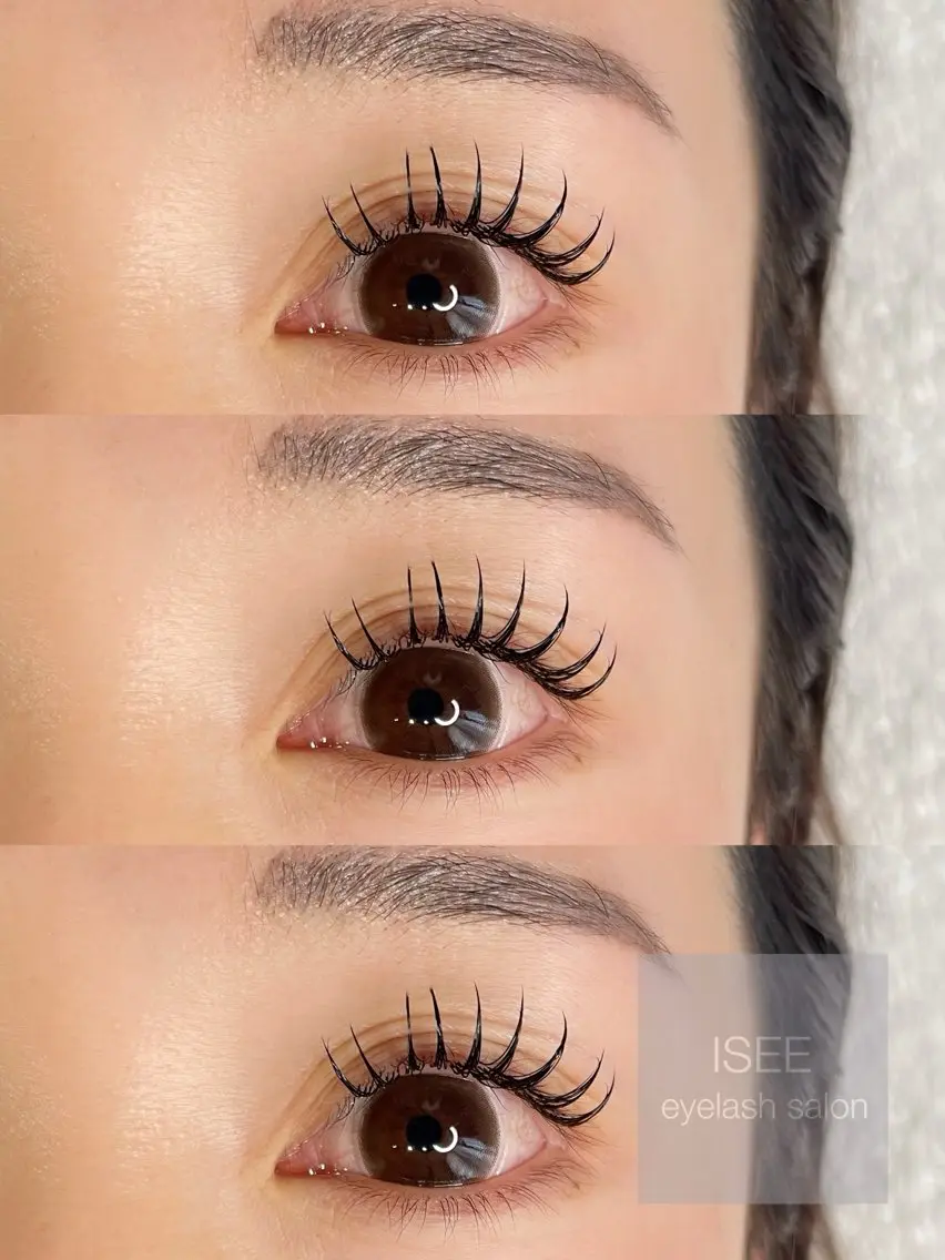マツエク・マツパ フラットラッシュ ISEE eyelashのマツエク・マツパデザイン