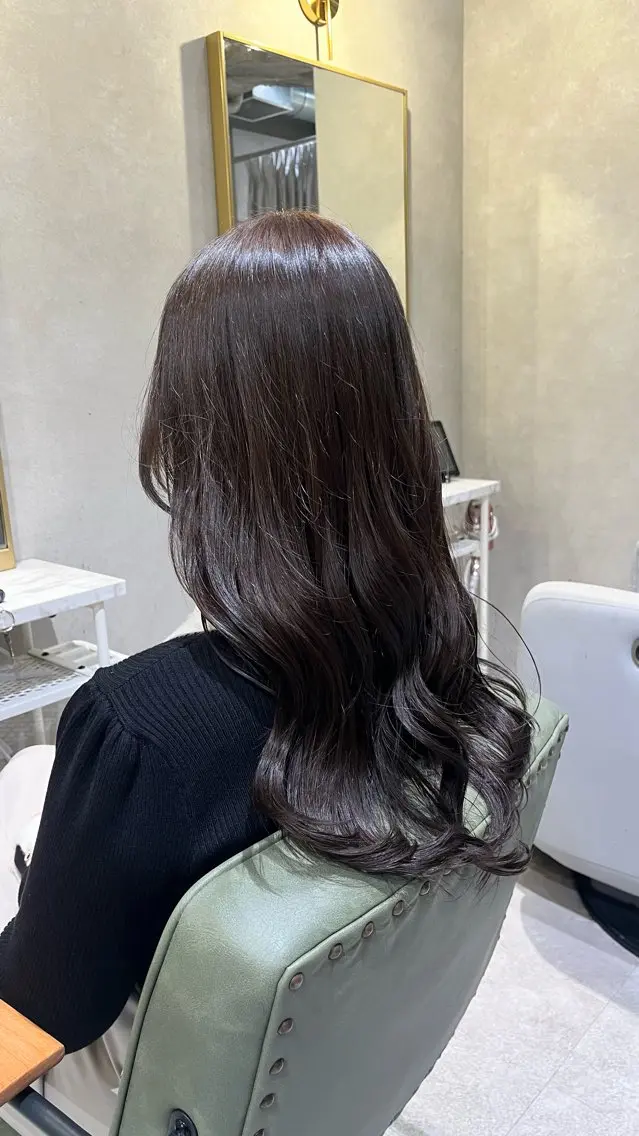 ロング カラー カラー/クロスパーマ /髪質改善/AiNAのヘアスタイル