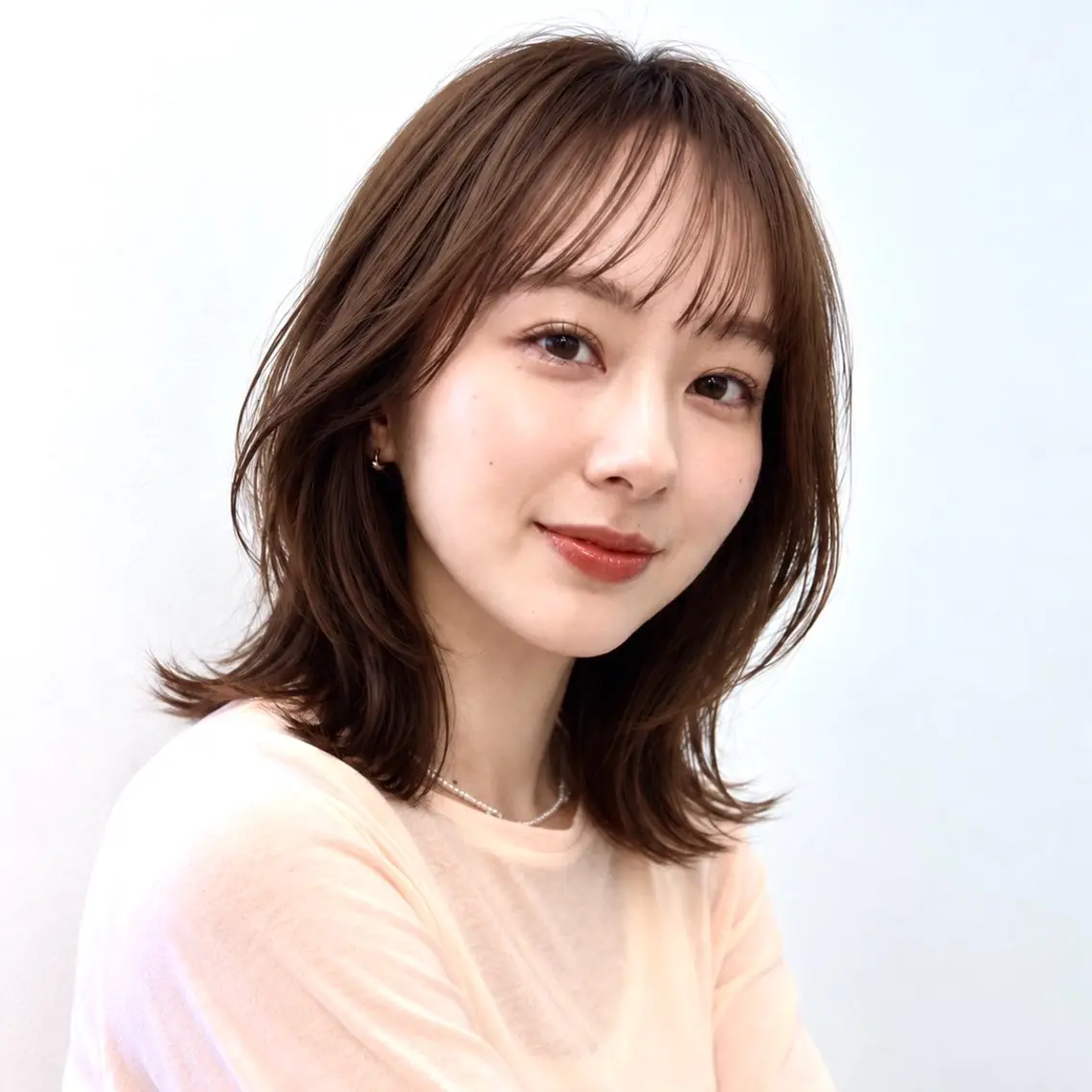 ミディアム ミディアムレイヤー くびれヘア レイヤーカット 似合わせカット カット ヘアカラー トリートメント 骨格診断/宮澤瑞穂 ボブ/レイヤー/銀座のヘアスタイル